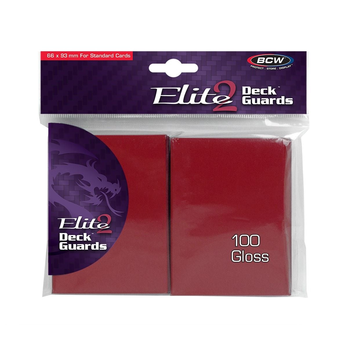 Stock image of BCW Elite 2 Deck Guards Red. May not accurately reflect the condition of the actual product.