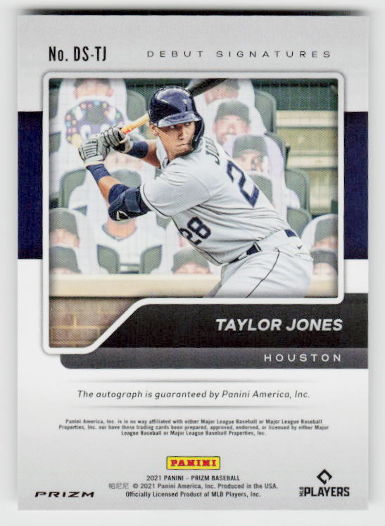 2021 Panini Prizm #DS-TJ Taylor Jones Debut Signatures