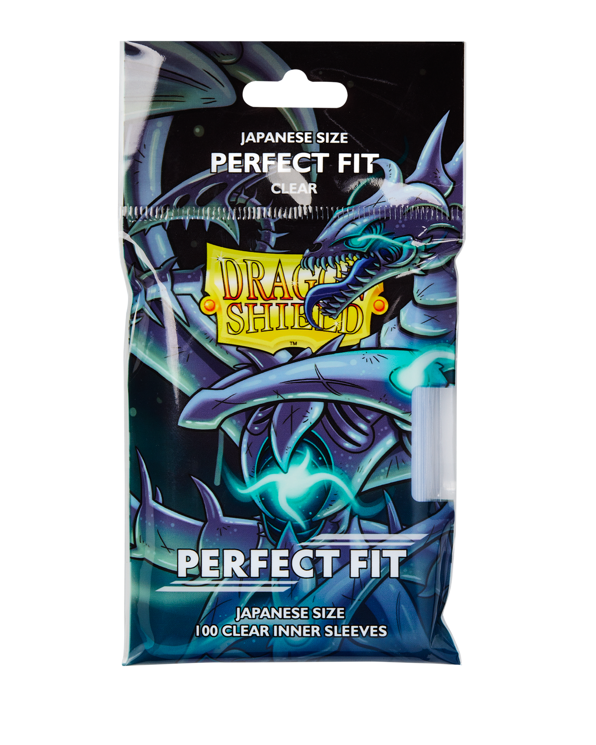 Stock image of Dragon Shield Japanese Size Perfect Fit Deck Protector Sleeve (100) Clear | Pack of 100. May not accurately reflect the condition of the actual product.