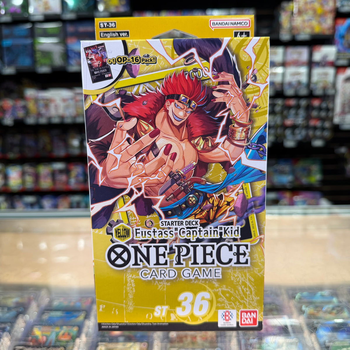 Stock image of One Piece Starter Deck Eustass"Captain"Kid ST36. May not accurately reflect the condition of the actual product.