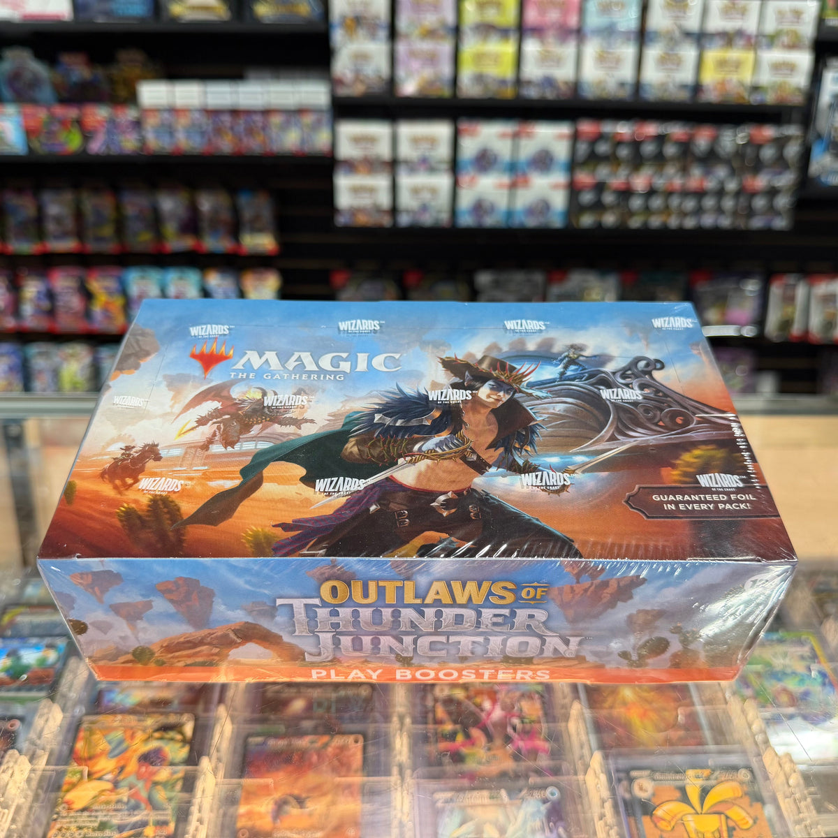 Stock image of Magic the Gathering Outlaws of Thunder Junction Booster Box. May not accurately reflect the condition of the actual product.