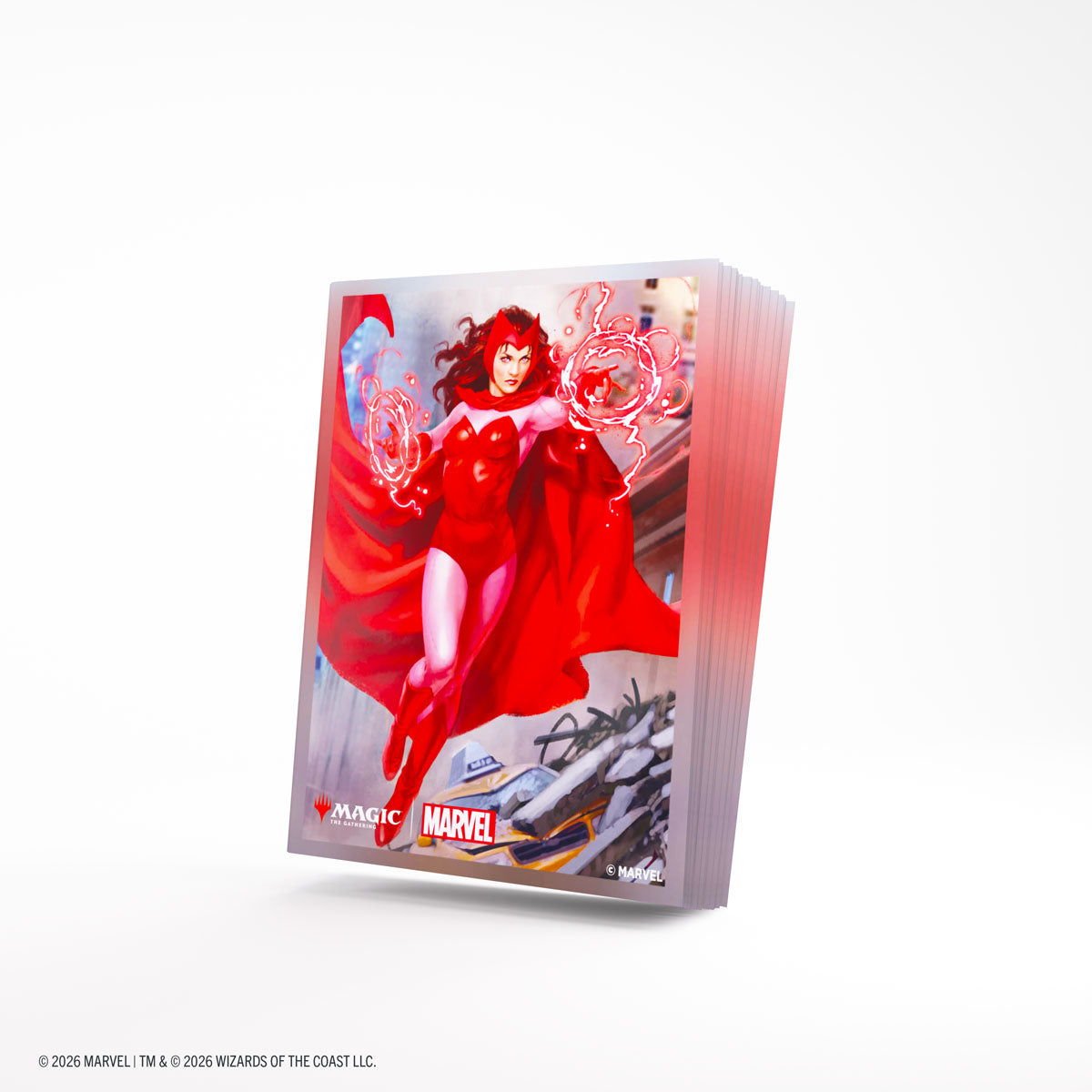 Stock image of Gamegenic: Magic: The Gathering | Marvel Super Heroes Premium Art Sleeves - The Scarlet Witch. May not accurately reflect the condition of the actual product.