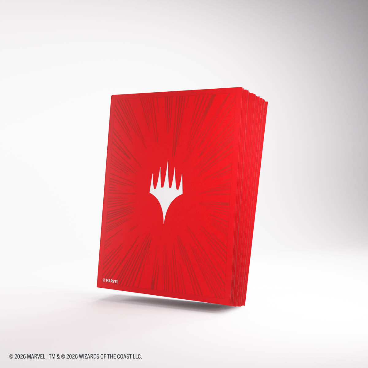 Stock image of Gamegenic: Magic: The Gathering | Marvel Super Heroes Premium Double Sleeving Pack 100 - Comic Burst Red. May not accurately reflect the condition of the actual product.