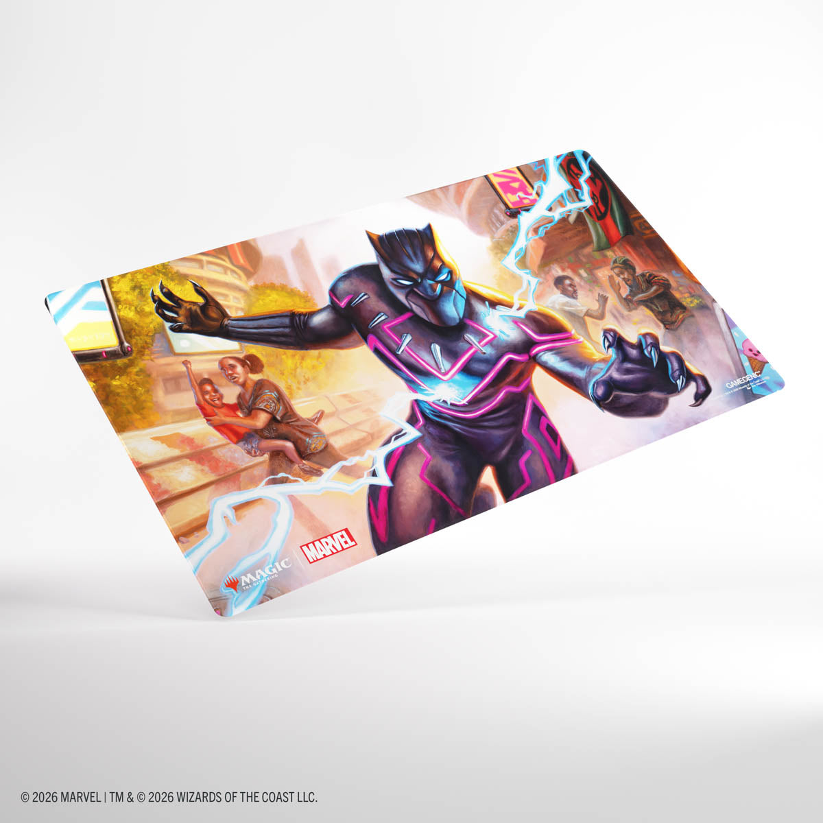Stock image of Gamegenic: Magic: The Gathering | Marvel Super Heroes Shiny Playmat - Striking Black Panther. May not accurately reflect the condition of the actual product.