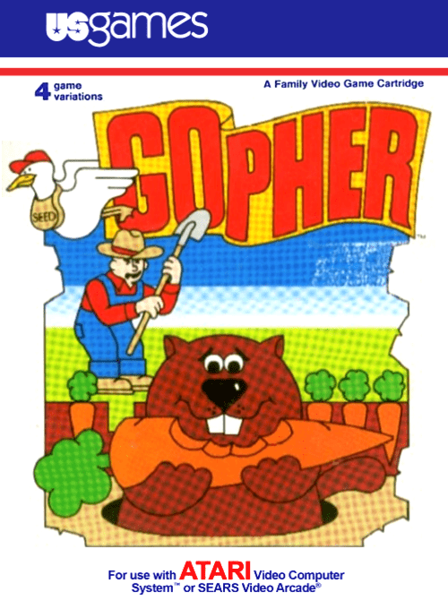 Stock image of Gopher (Atari 2600) | Regular. May not accurately reflect the condition of the actual product.