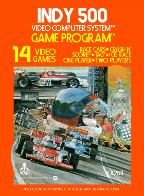 Stock image of Indy 500 (Atari 2600) | Regular. May not accurately reflect the condition of the actual product.