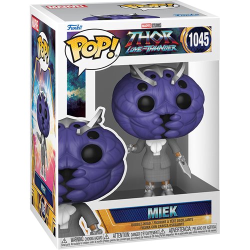 Stock image of Funko Pop! Marvel: Thor Love and Thunder | Miek Vinyl Bobblehead. May not accurately reflect the condition of the actual product.