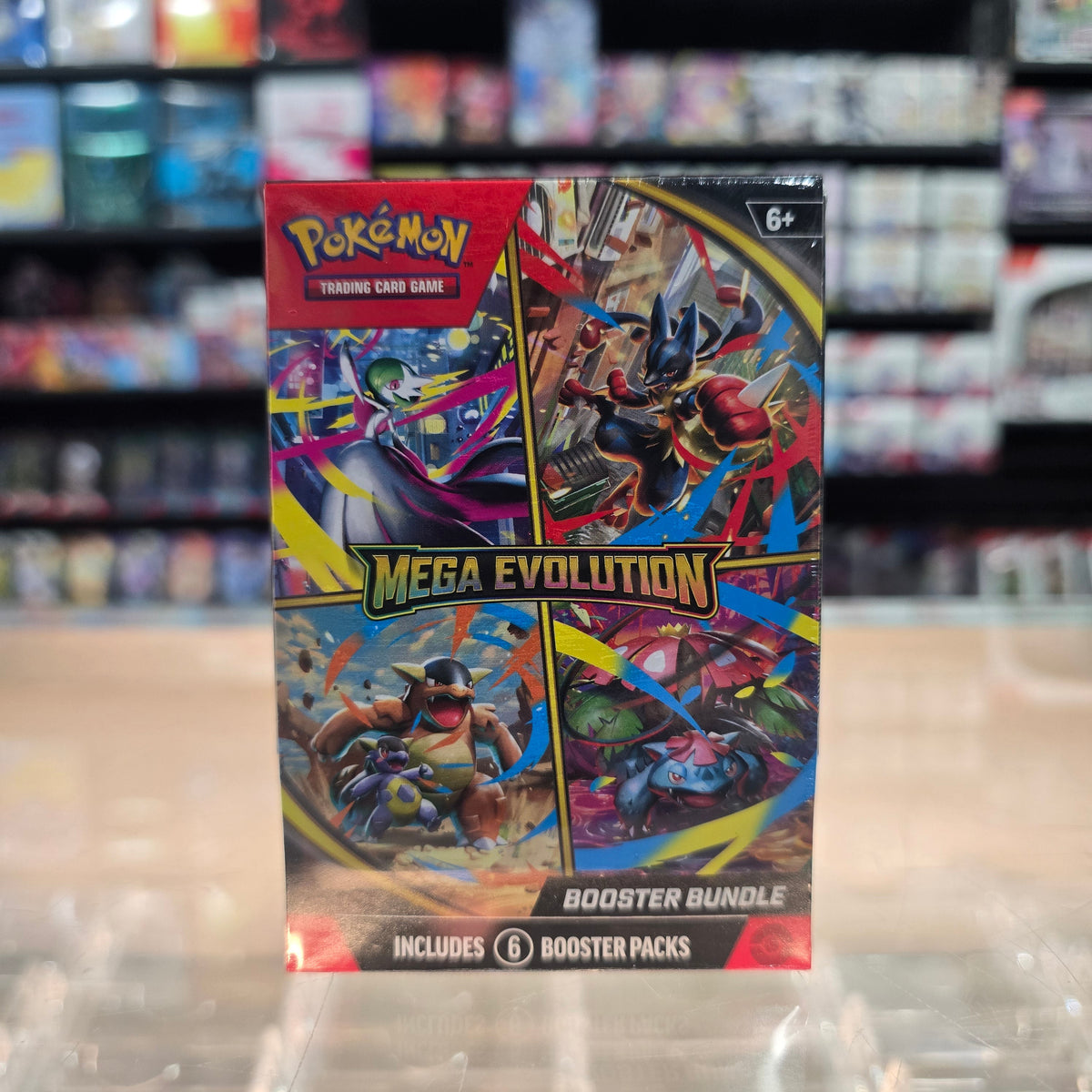 Stock image of Mega Evolutions Booster Bundle. May not accurately reflect the condition of the actual product.