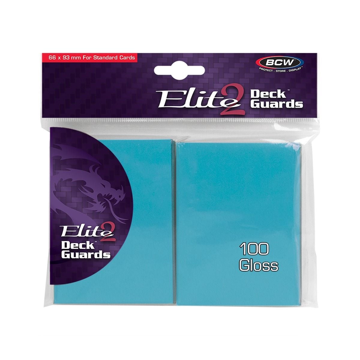 Stock image of BCW Elite 2 Deck Guards Azure. May not accurately reflect the condition of the actual product.