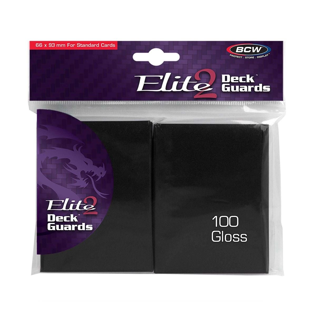 Stock image of BCW Elite 2 Deck Guards Black. May not accurately reflect the condition of the actual product.