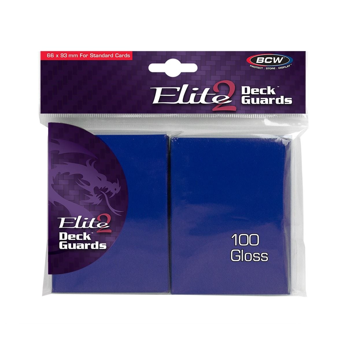 Stock image of BCW Elite 2 Deck Guards Blue. May not accurately reflect the condition of the actual product.