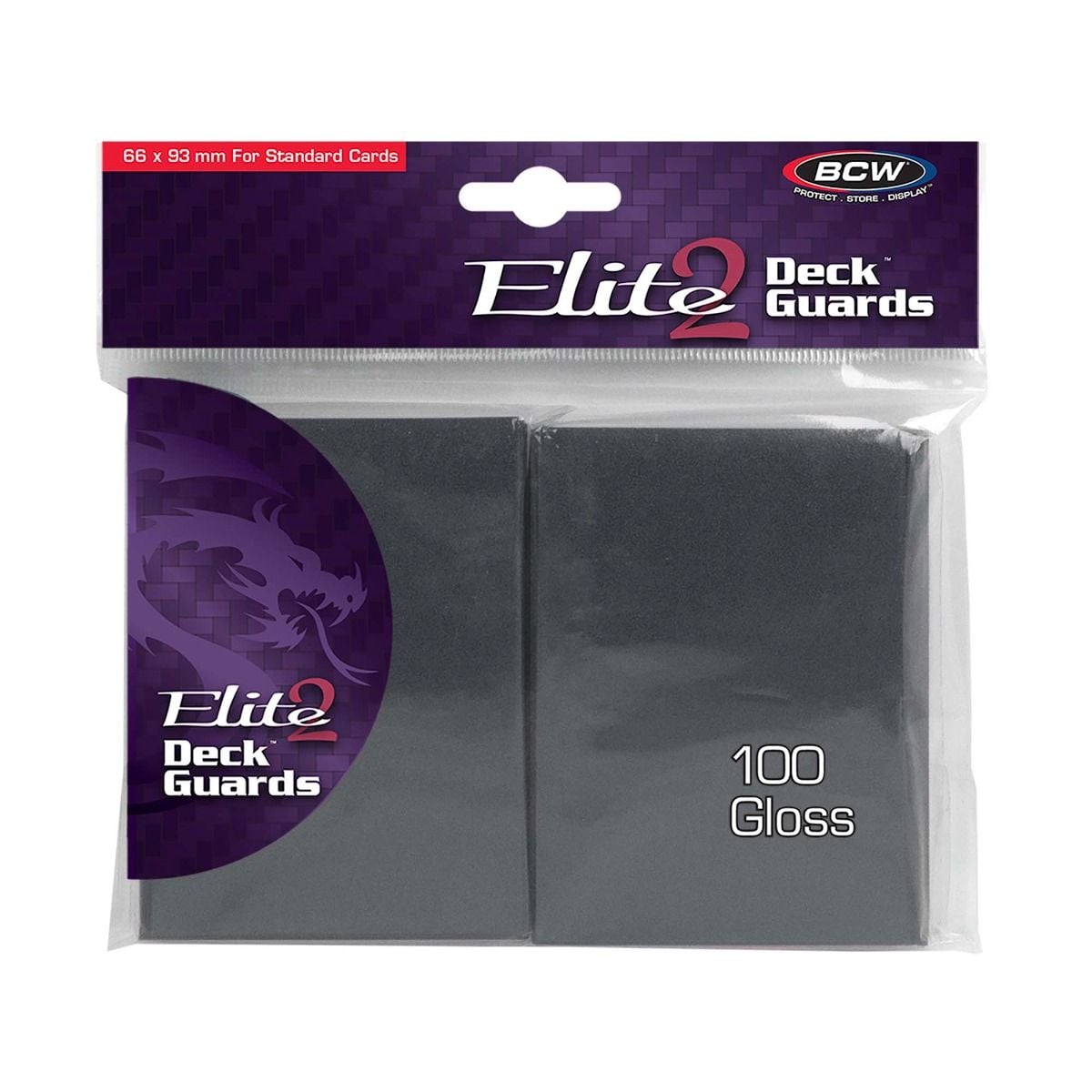 Stock image of BCW Elite 2 Deck Guards Cool Gray. May not accurately reflect the condition of the actual product.