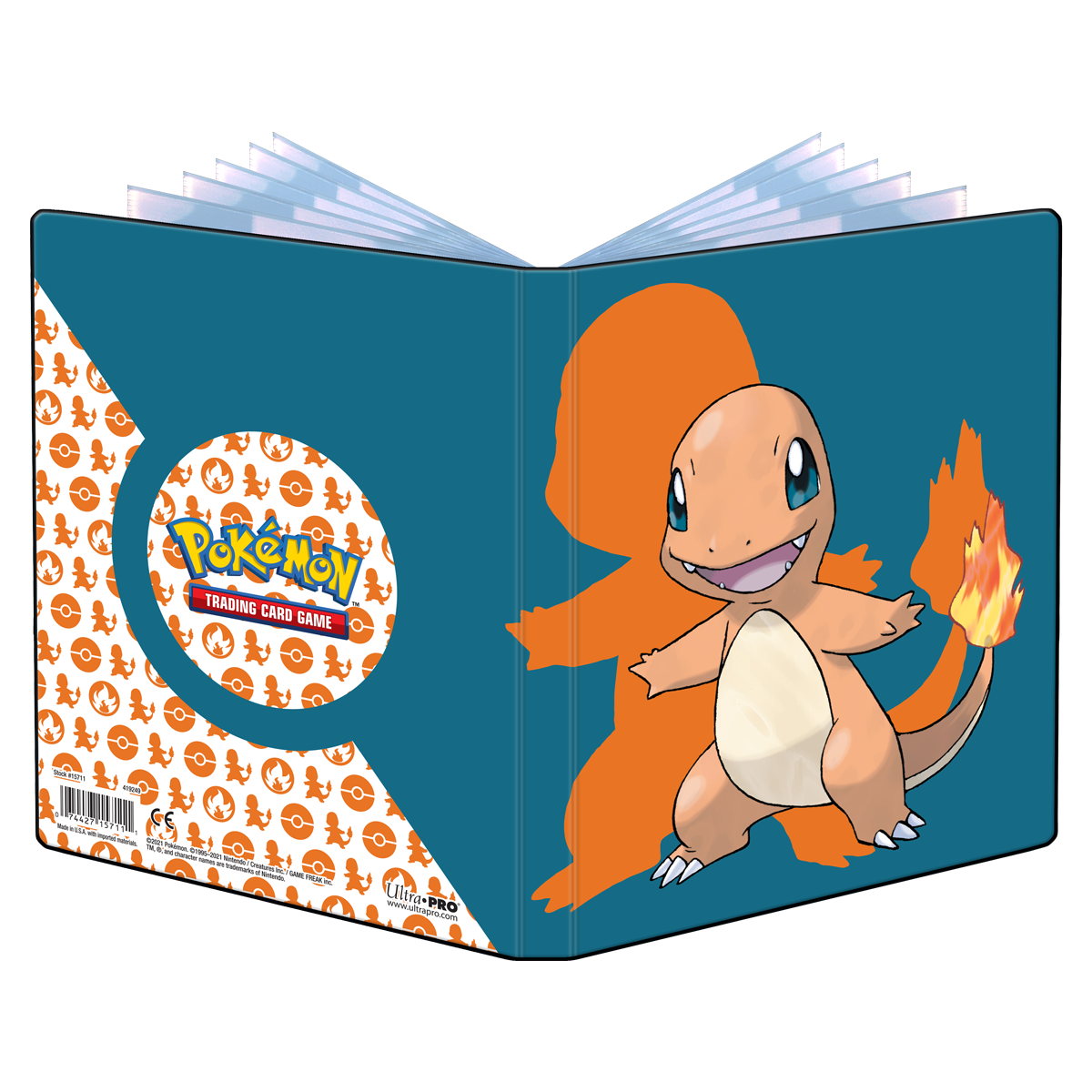 Stock image of Charmander 4 Pocket Portfolio Ultra Pro. May not accurately reflect the condition of the actual product.