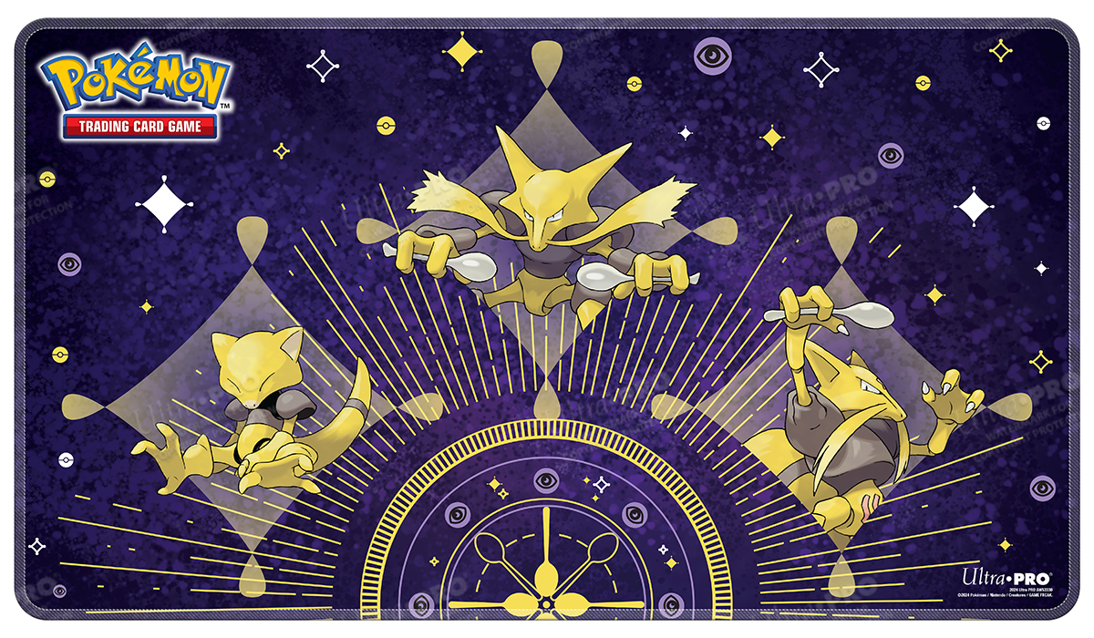 Stock image of Ultra Pro Stitched Playmat Pokemon Abra Evolutions. May not accurately reflect the condition of the actual product.