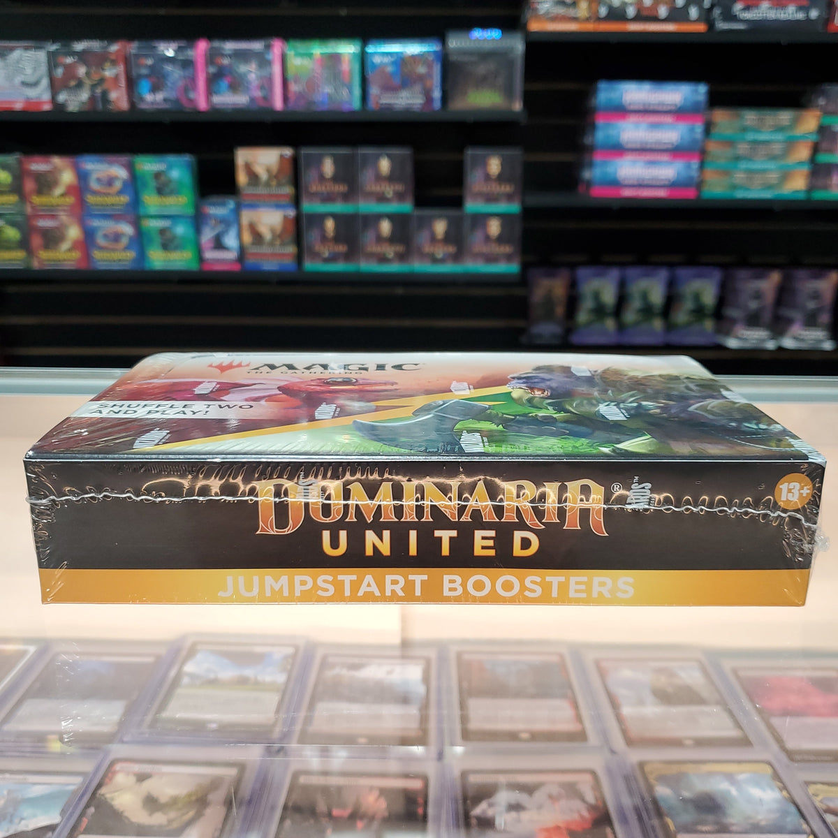 Stock image of Dominaria United Jumpstart Booster Box. May not accurately reflect the condition of the actual product.