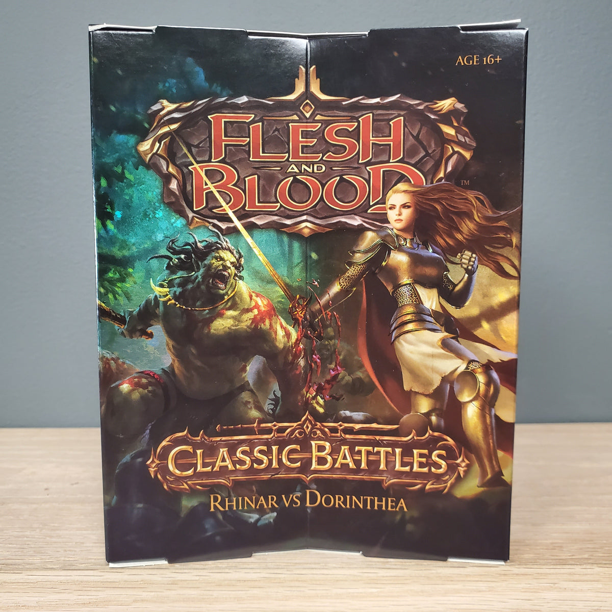 Stock image of Classic Battles Rhinar vs Dorinthea Flesh & Blood. May not accurately reflect the condition of the actual product.