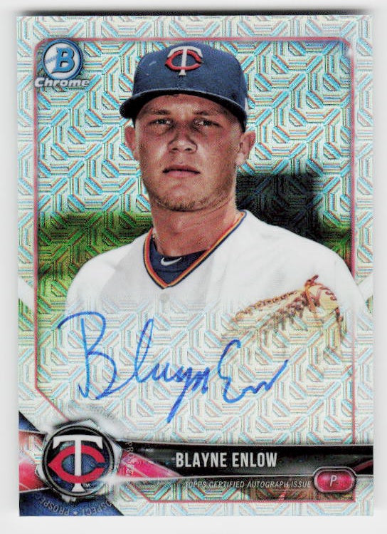 2018 Bowman #BMA-BE Blayne Enlow Chrome Mega Autographs