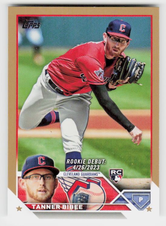 2023 Topps Update #US107 Tanner Bibee Gold #/2023