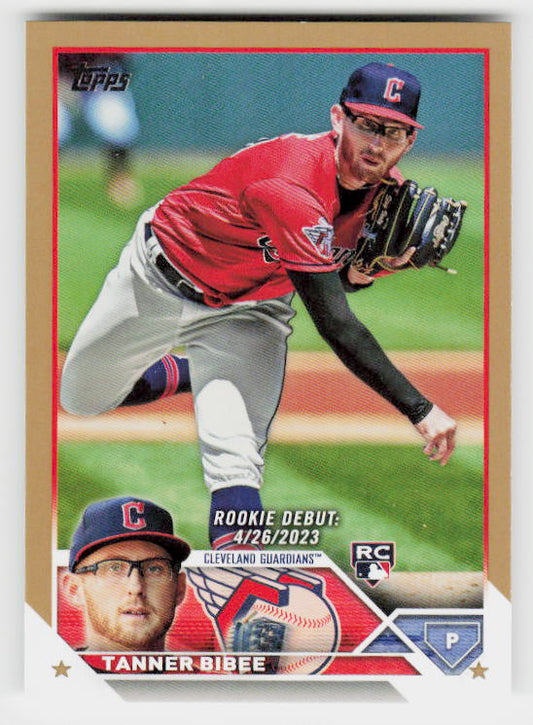 2023 Topps Update #US107 Tanner Bibee Gold #/2023