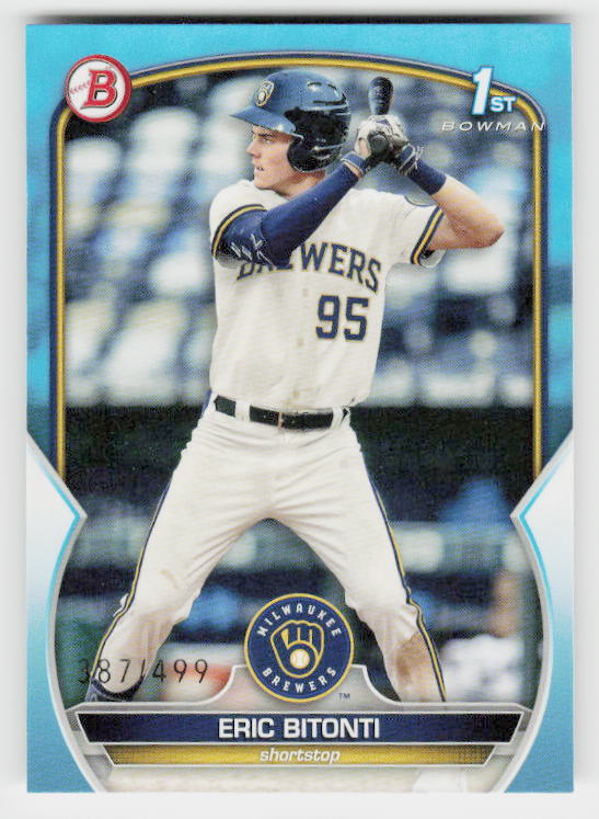 2023 Bowman Draft #BD-134 Eric Bitonti Sky Blue #/499