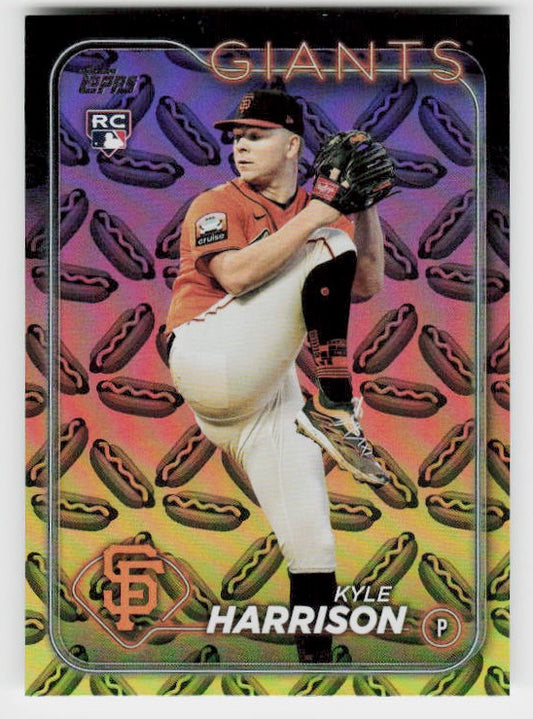 2024 Topps #667 Kyle Harrison Holiday Hot Dogs