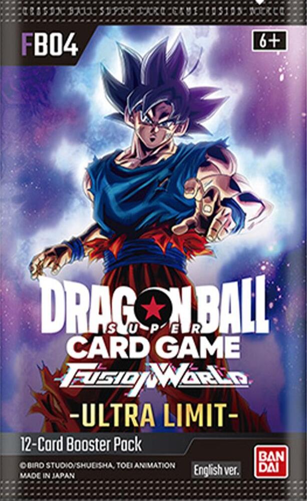 Stock image of Ultra Limit Dragon Ball Super Fusion World Booster Pack. May not accurately reflect the condition of the actual product.