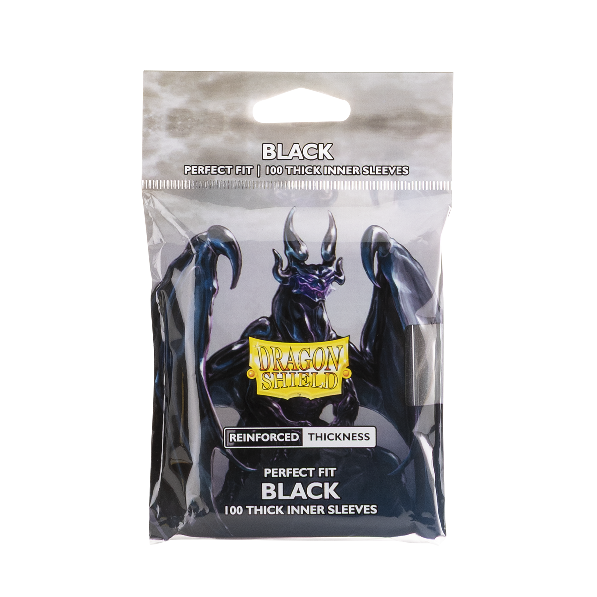Stock image of Dragon Shield Sleeves: Perfect Fit Standard Thick Inner - Black 100CT. May not accurately reflect the condition of the actual product.