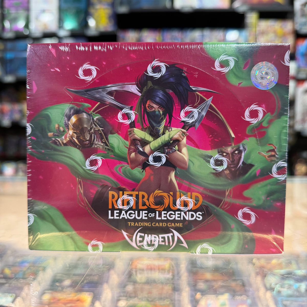 Stock image of RIFTBOUND VENDETTA BOOSTER BOX. May not accurately reflect the condition of the actual product.