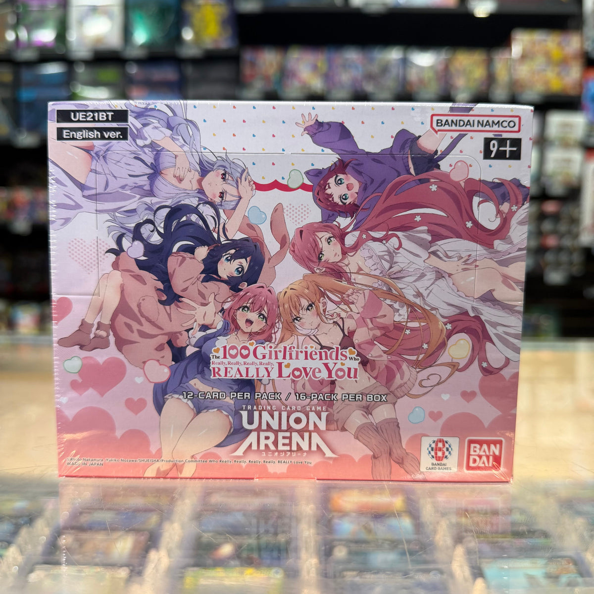 Stock image of Union Arena TCG 100 Girlfriends Booster Box. May not accurately reflect the condition of the actual product.