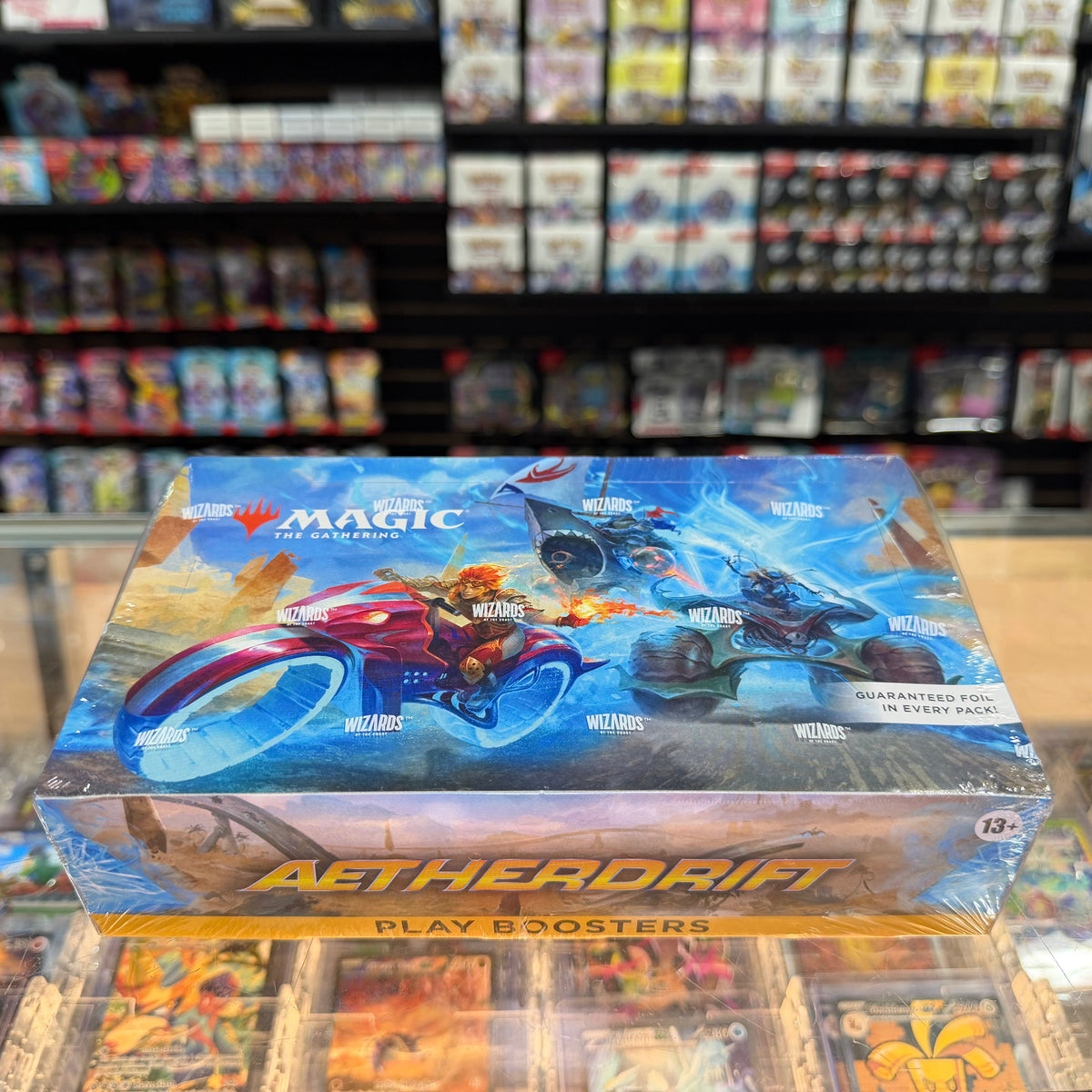 Stock image of Magic the Gathering - Aetherdrift Play Booster Box. May not accurately reflect the condition of the actual product.