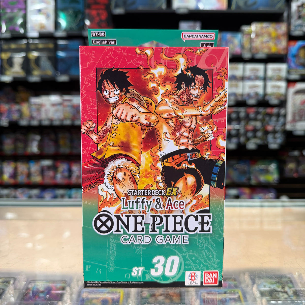 Stock image of One Piece TCG Starter Deck EX Luffy & Ace ST30. May not accurately reflect the condition of the actual product.