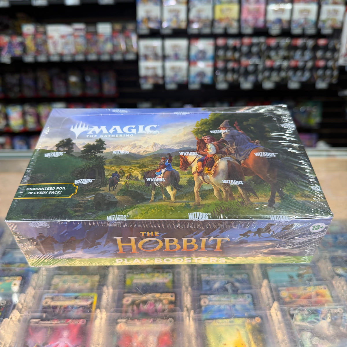 Stock image of The Hobbit MTG Play Booster Box Preorder Ship Date 8/7. May not accurately reflect the condition of the actual product.