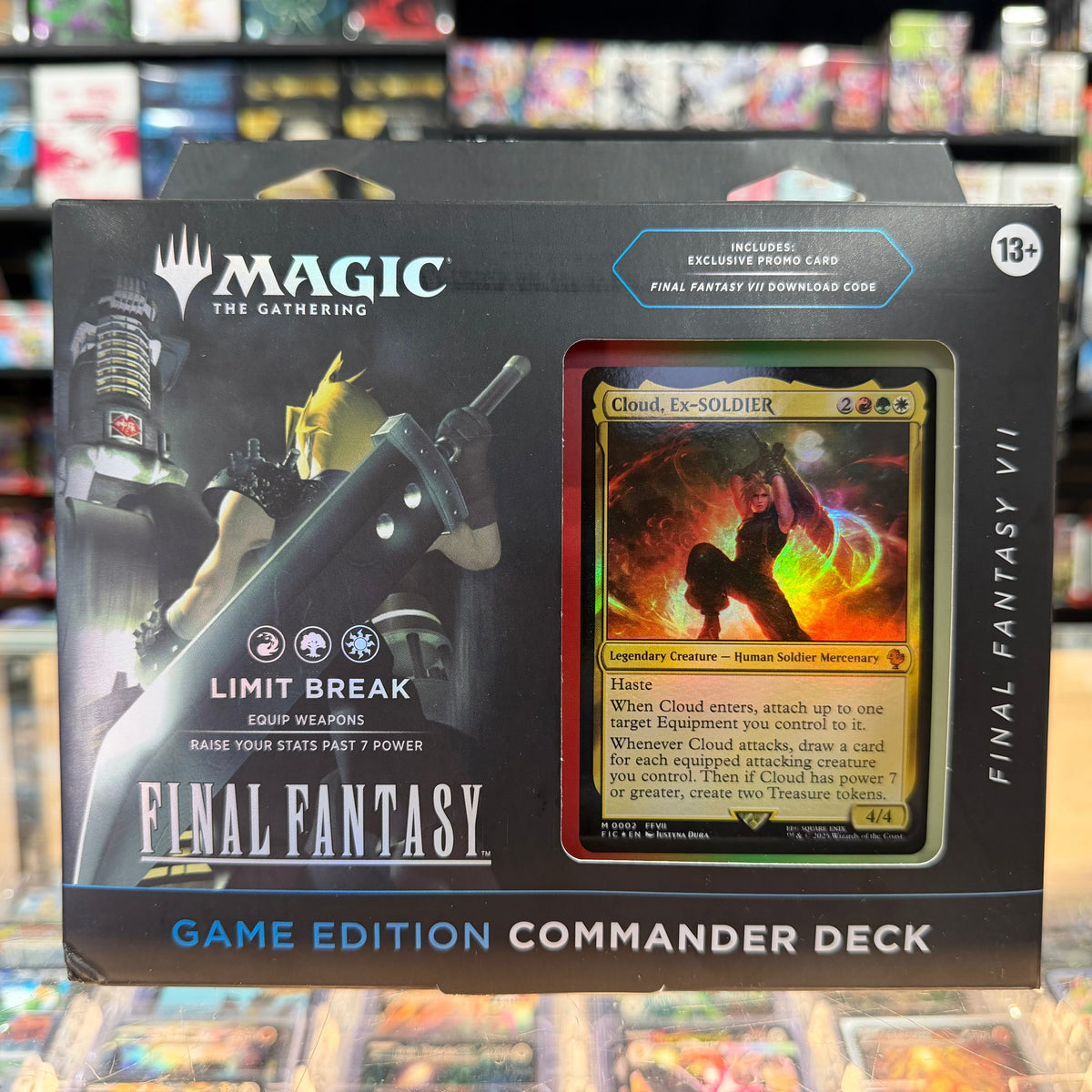Stock image of Final Fantsy Limit Break Commander Deck | Game Edition. May not accurately reflect the condition of the actual product.