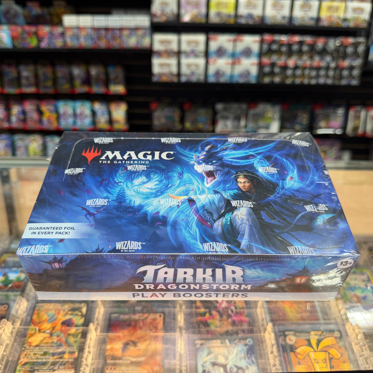 Stock image of Tarkir Dragonstorm Play Booster Box. May not accurately reflect the condition of the actual product.