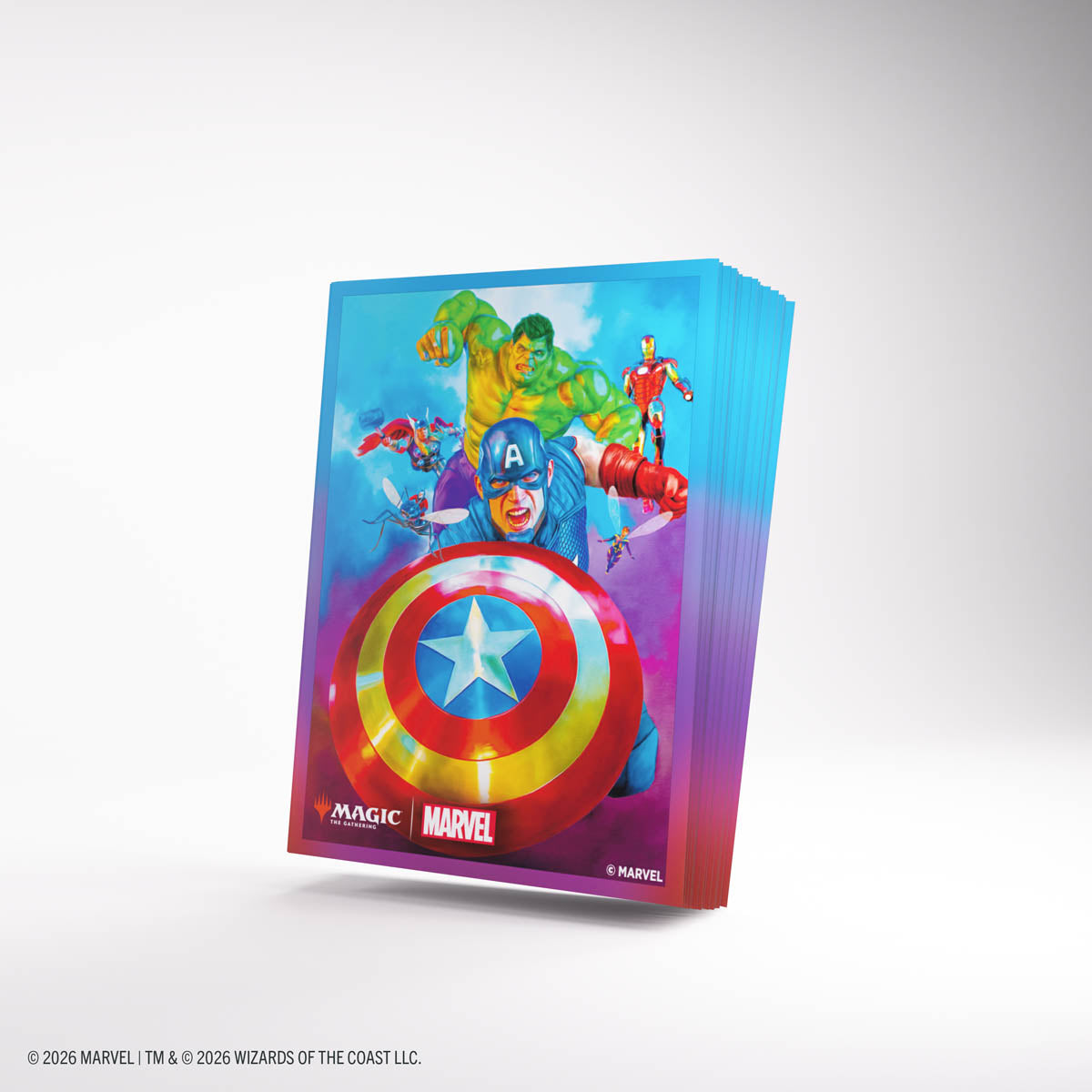Stock image of Gamegenic: Magic: The Gathering | Marvel Super Heroes Premium Art Sleeves - Captain America, Team Leader. May not accurately reflect the condition of the actual product.