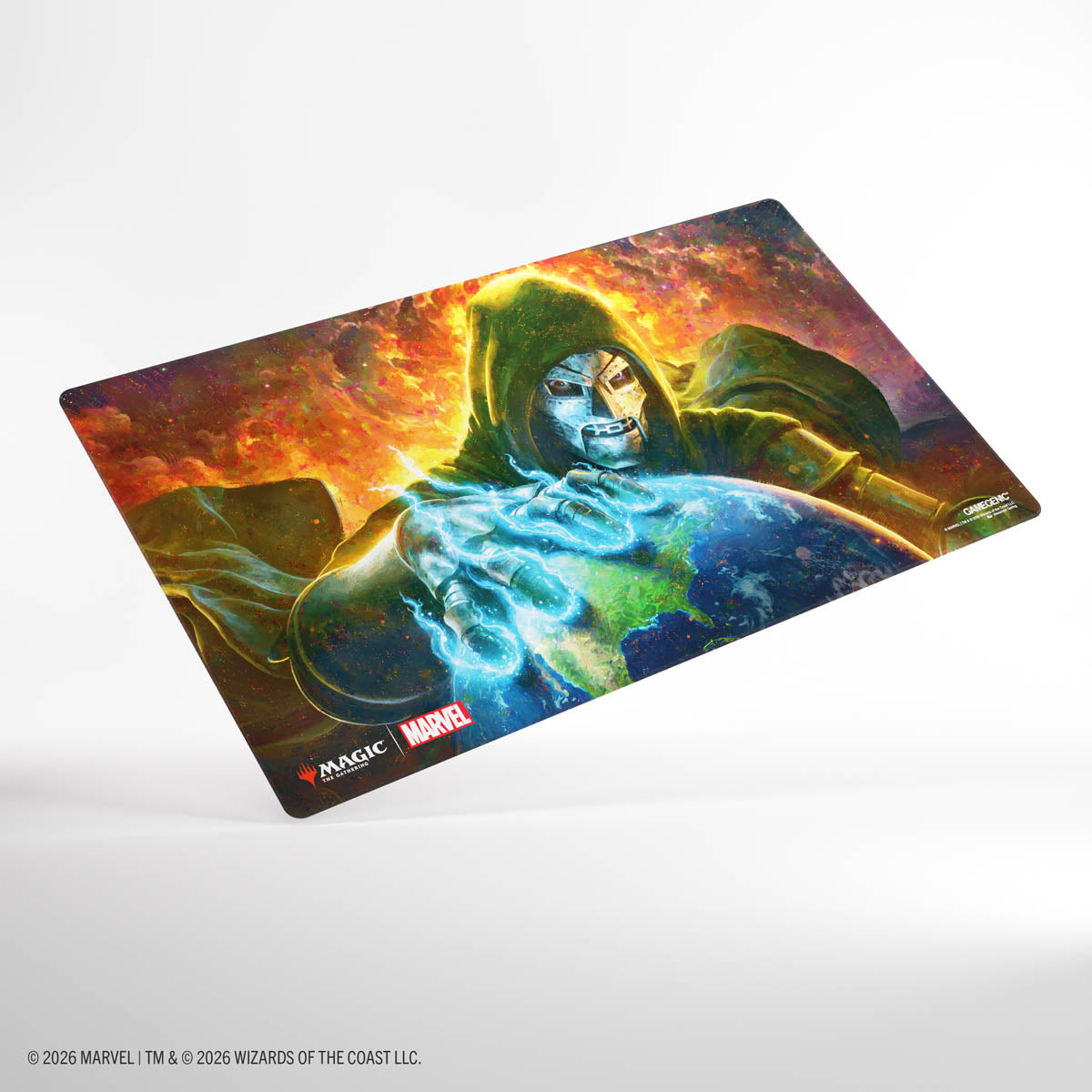 Stock image of Gamegenic: Magic: The Gathering | Marvel Super Heroes Shiny Playmat - Doom Reigns Supreme. May not accurately reflect the condition of the actual product.