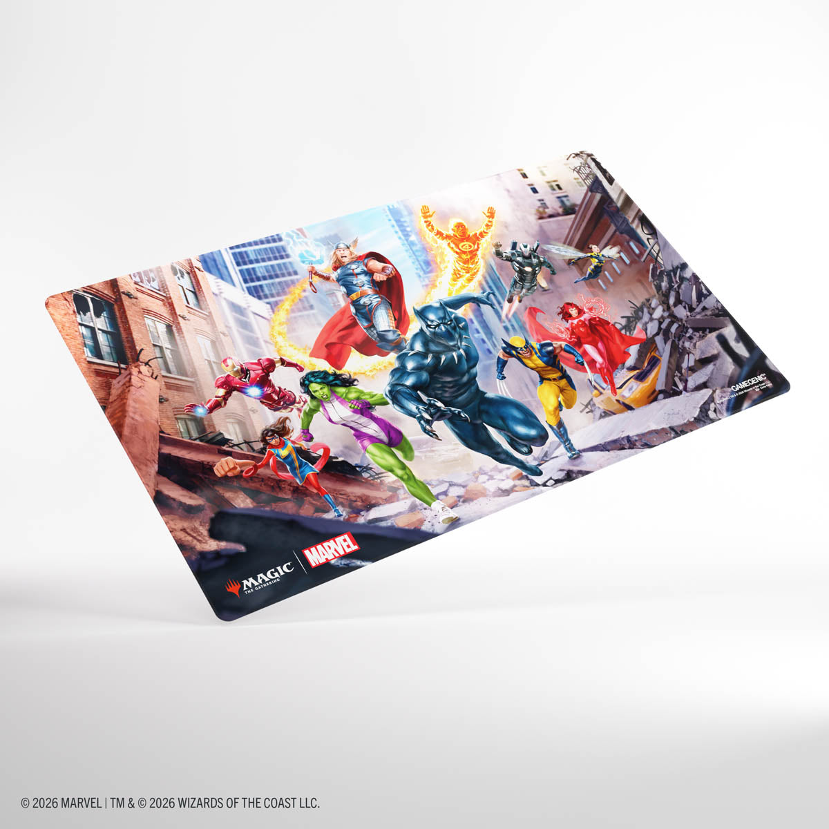 Stock image of Gamegenic: Magic: The Gathering | Marvel Super Heroes Shiny Playmat - Marvel Super Heroes. May not accurately reflect the condition of the actual product.