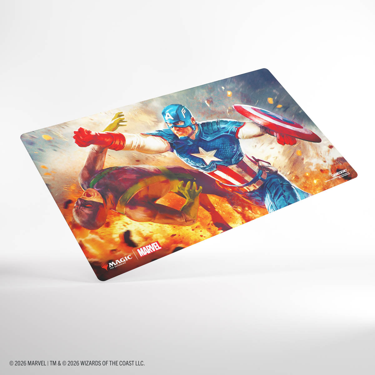 Stock image of Gamegenic: Magic: The Gathering | Marvel Super Heroes Prime Playmat - Captain America, Super-Soldier. May not accurately reflect the condition of the actual product.
