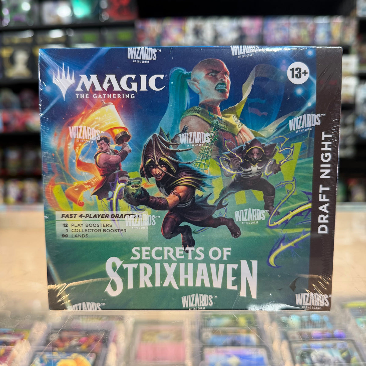 Stock image of Secrets of Strixhaven Draft Night MTG Preorder SHIP Date  4/17/26. May not accurately reflect the condition of the actual product.