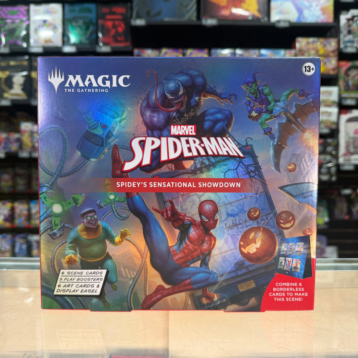 Stock image of Spider-Man MTG Scene Box. May not accurately reflect the condition of the actual product.