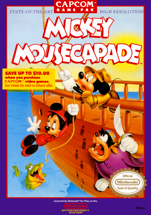 Stock image of Mickey Mousecapade (Nintendo) NES | with Booklet. May not accurately reflect the condition of the actual product.