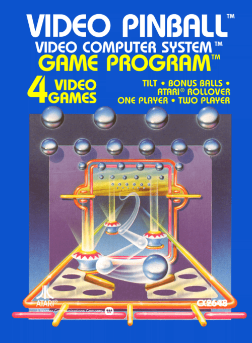 Stock image of Video Pinball (Atari 2600) | Game Cart Only. May not accurately reflect the condition of the actual product.
