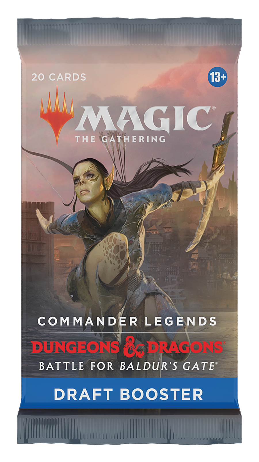Stock image of Magic the Gathering Battle for Baulder's Gate Draft Booster Pack | Pack. May not accurately reflect the condition of the actual product.