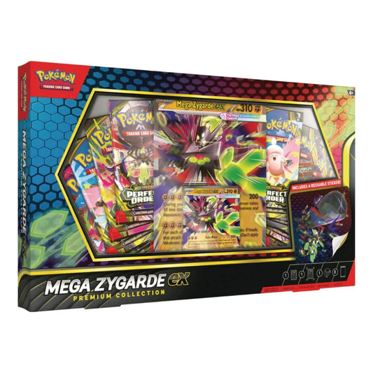 Stock image of Pokemon Mega Zygarde ex Premium Collection. May not accurately reflect the condition of the actual product.