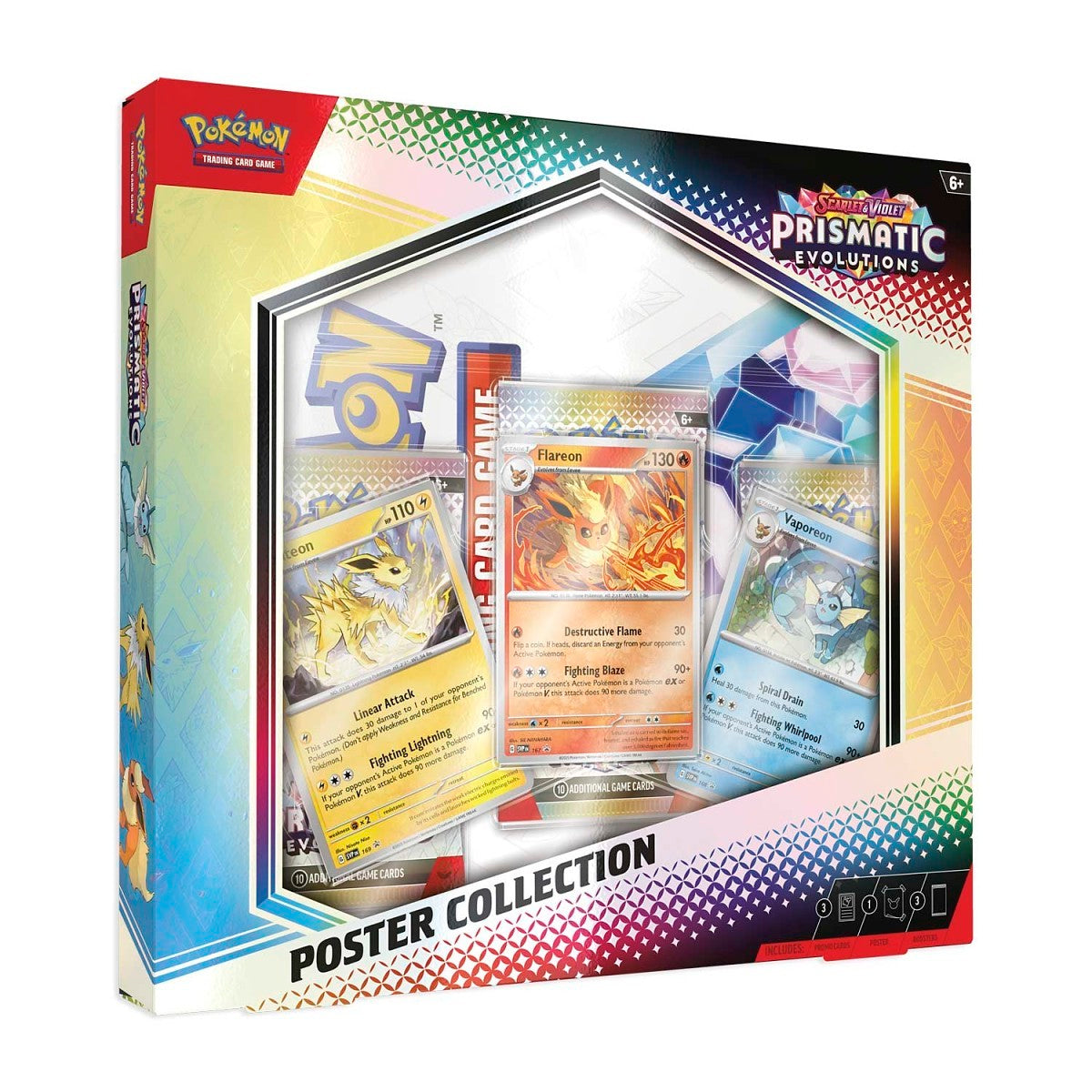 Stock image of Prismatic Evolutions Poster Collection. May not accurately reflect the condition of the actual product.