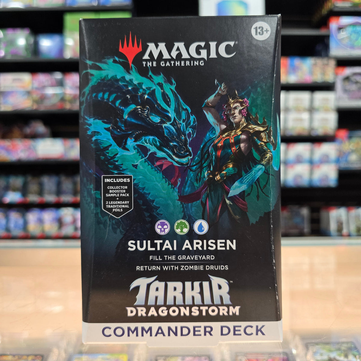Stock image of Sultai Arisen Tarkir Dragonstorm Commander Deck. May not accurately reflect the condition of the actual product.