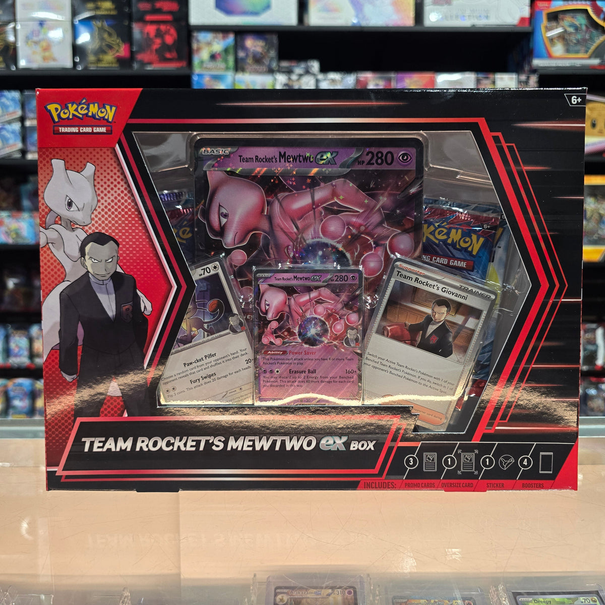Stock image of Team Rocket's Mewtwo ex Box. May not accurately reflect the condition of the actual product.