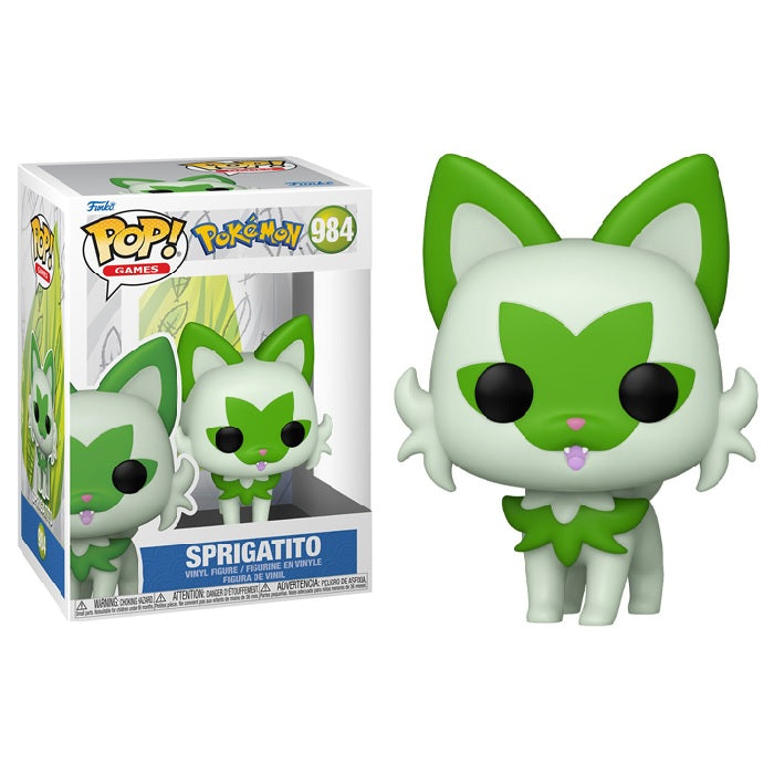 Stock image of POP Games: Pokemon- Sprigatito. May not accurately reflect the condition of the actual product.