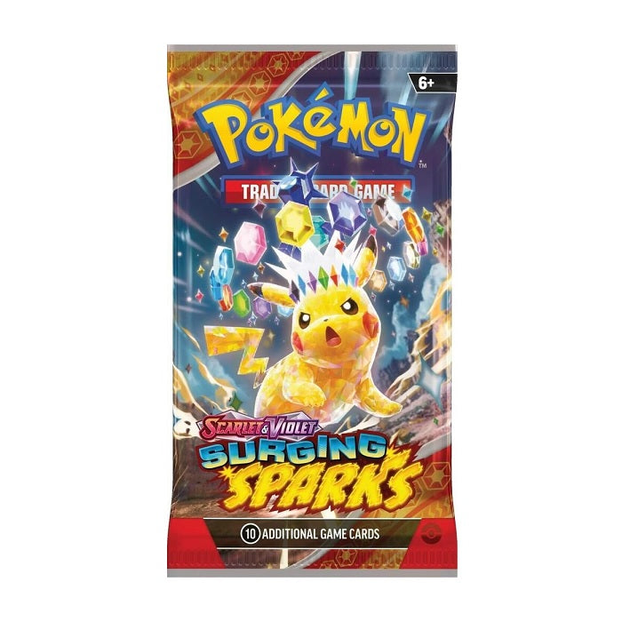 Stock image of Surging Sparks Booster Pack. May not accurately reflect the condition of the actual product.